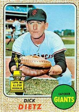 1968 Topps Dick Dietz #104 Baseball Card