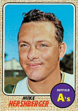 1968 Topps Mike Hershberger #18 Baseball Card