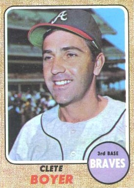 1968 Topps Clete Boyer #550 Baseball Card