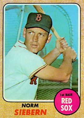 1968 Topps Norm Siebern #537 Baseball Card