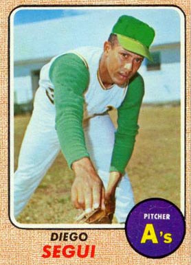 1968 Topps Diego Segui #517 Baseball Card