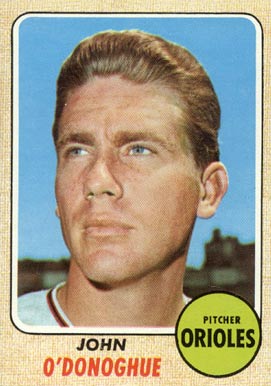 1968 Topps John O'Donoghue #456 Baseball Card
