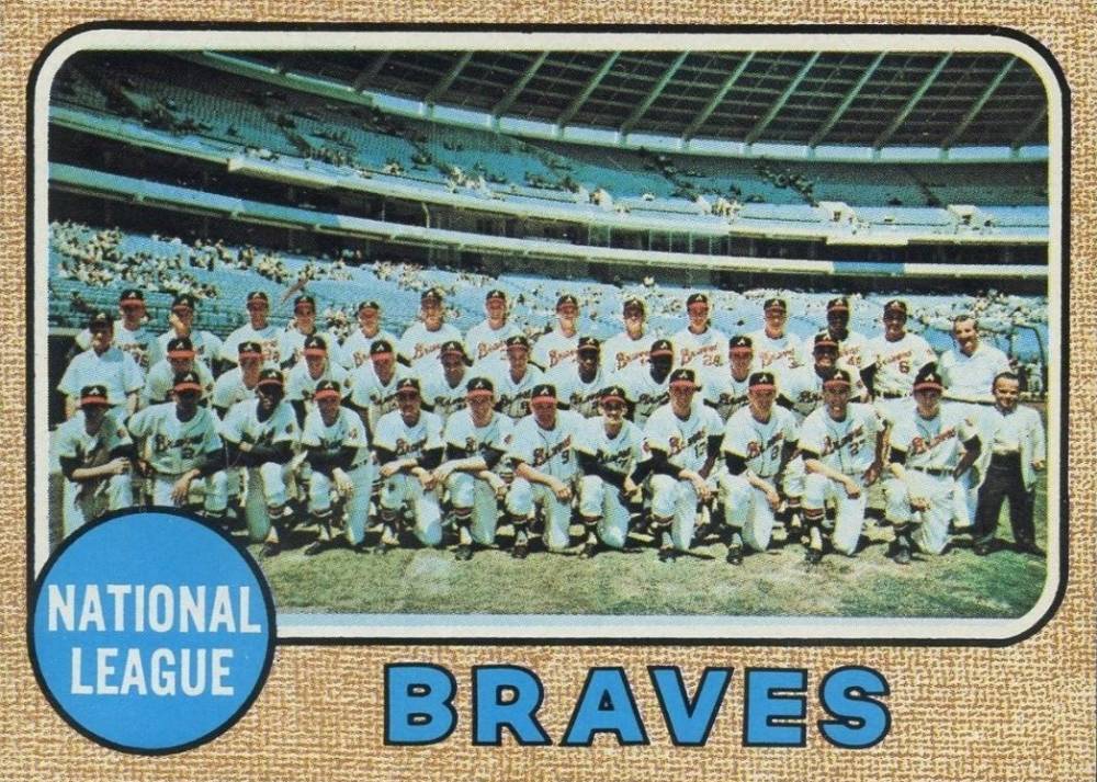 1968 Topps Atlanta Braves Team #221 Baseball Card