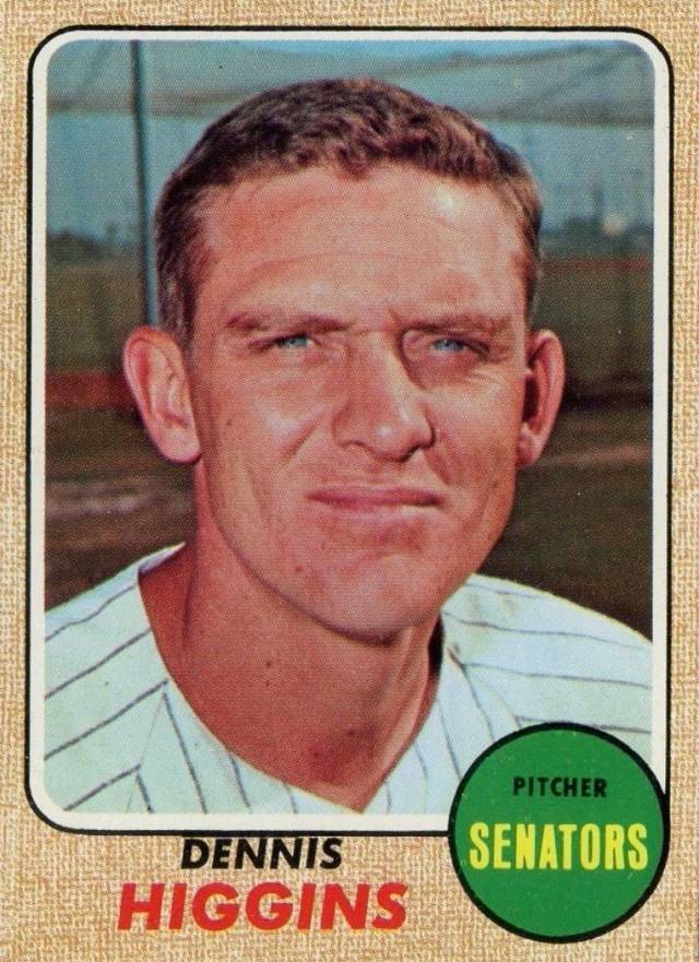 1968 Topps Dennis Higgins #509 Baseball Card