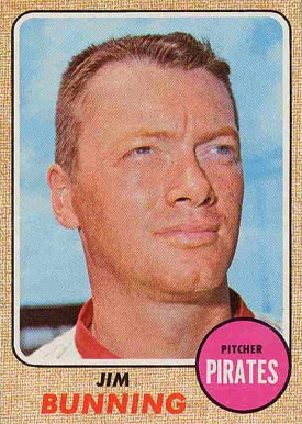 1968 Topps Jim Bunning #215 Baseball Card