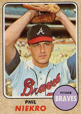 1968 Topps Phil Niekro #257 Baseball Card