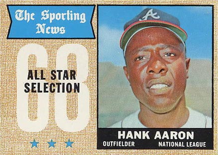 1968 Topps Hank Aaron #370 Baseball Card