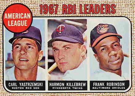 1968 Topps A.L. RBI Leaders #4 Baseball Card