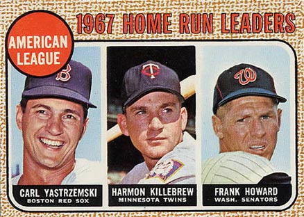 1968 Topps A.L. Home Run Leaders #6 Baseball Card