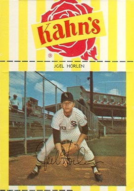1969 Kahn's Wieners Joel Horlen # Baseball Card