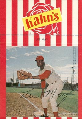 1969 Kahn's Wieners Lee May # Baseball Card