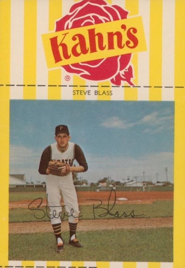 1969 Kahn's Wieners Steve Blass # Baseball Card