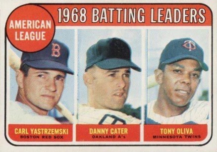 1969 O-Pee-Chee A.L. Batting Leaders #1 Baseball Card