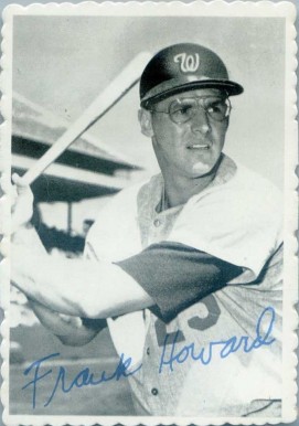 1969 Topps Deckle Edge Frank Howard #16 Baseball Card