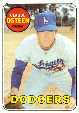 1969 Topps Claude Osteen #528 Baseball Card