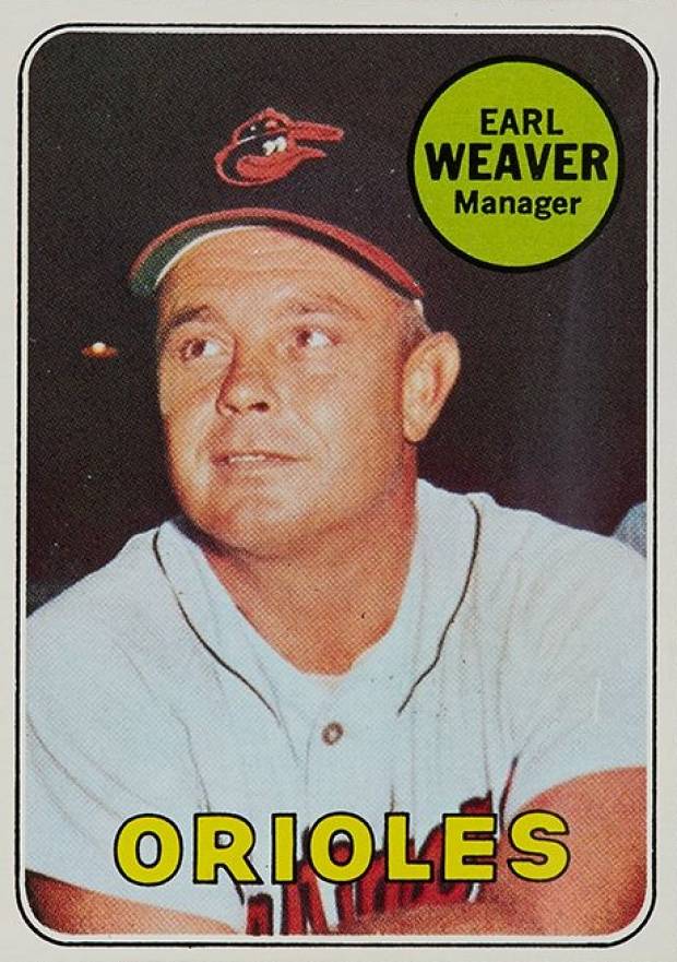 1969 Topps Earl Weaver #516 Baseball Card