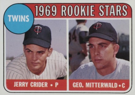 1969 Topps Twins Rookies #491w Baseball Card
