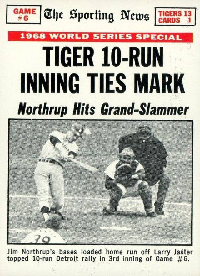 1969 Topps World Series Game #6 #167 Baseball Card