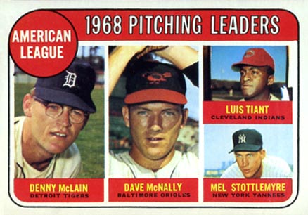 1969 Topps A.L. Pitching Leaders #9 Baseball Card