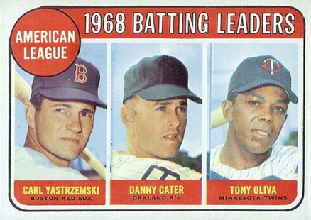 1969 Topps A.L. Batting Leaders #1 Baseball Card