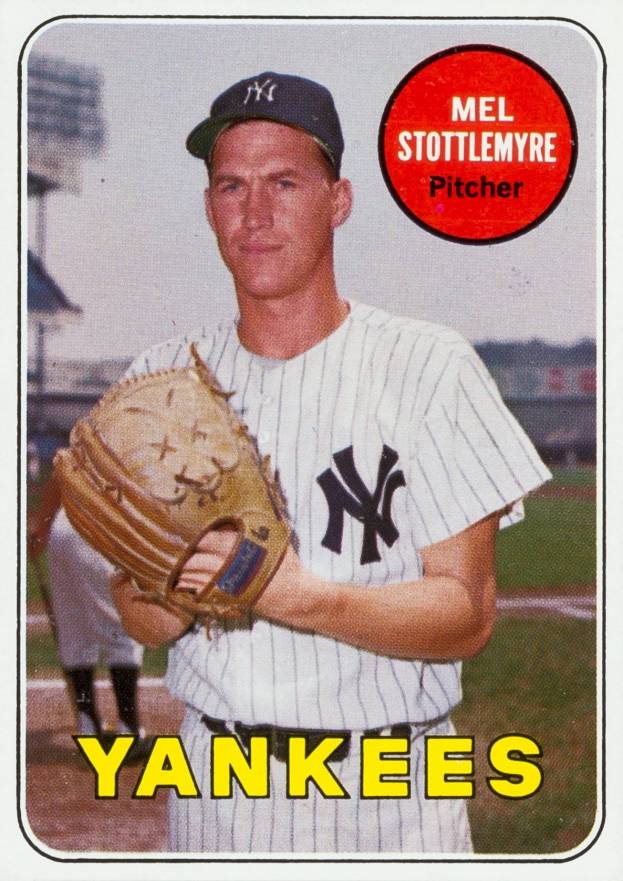 1969 Topps Mel Stottlemyre #470w Baseball Card