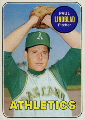 1969 Topps Paul Lindblad #449 Baseball Card