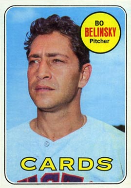 1969 Topps Bo Belinsky #366 Baseball Card