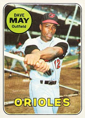 1969 Topps Dave May #113 Baseball Card