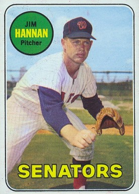 1969 Topps Jim Hannan #106 Baseball Card
