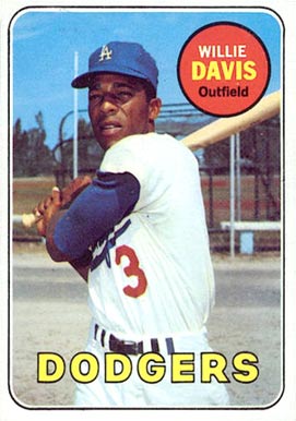 1969 Topps Willie Davis #65 Baseball Card