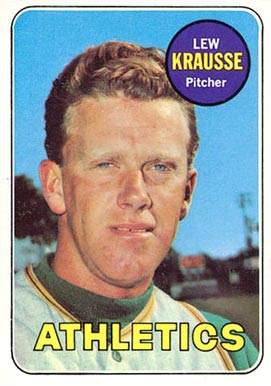1969 Topps Lew Krausse #23 Baseball Card