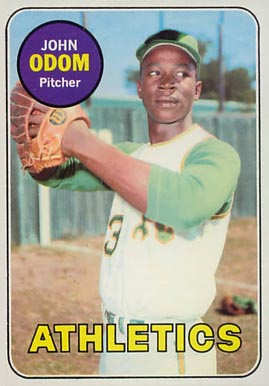 1969 Topps John Odom #195 Baseball Card