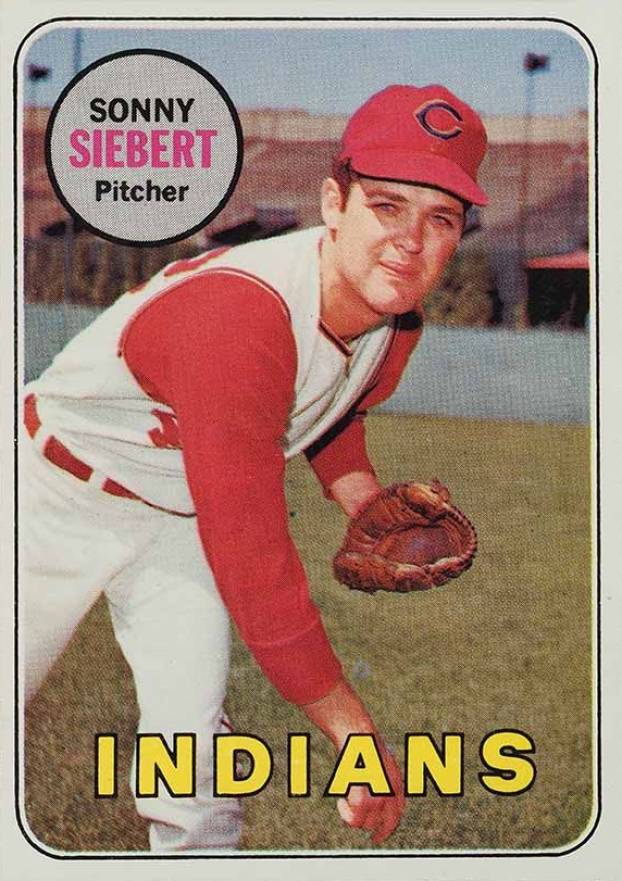 1969 Topps Sonny Siebert #455 Baseball Card
