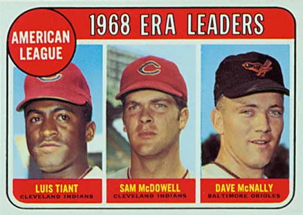 1969 Topps A.L. E.R.A. Leaders #7 Baseball Card