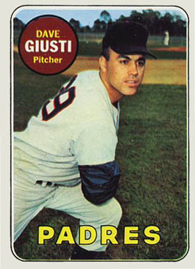 1969 Topps Dave Giusti #98 Baseball Card
