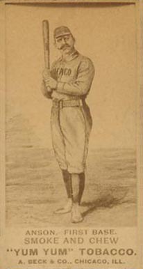 1888 Yum Yum Tobacco Cap Anson # Baseball Card