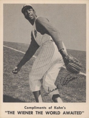 1963 Kahn's Wieners Frank Robinson # Baseball Card