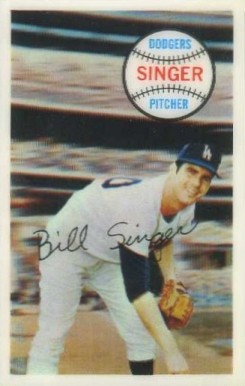 1970 Kellogg's Kelloggs Bill Singer #17 Baseball Card