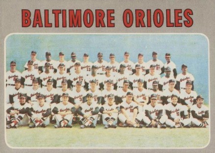 1970 O-Pee-Chee Orioles Team #387 Baseball Card