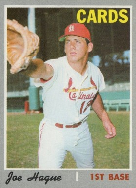 1970 Topps Joe Hague #362 Baseball Card