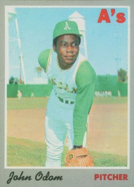 1970 Topps John Odom #55 Baseball Card