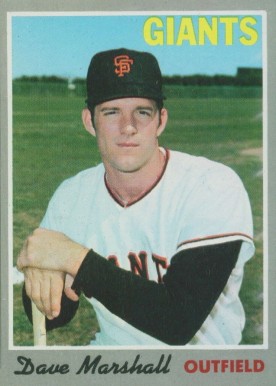 1970 Topps Dave Marshall #58 Baseball Card