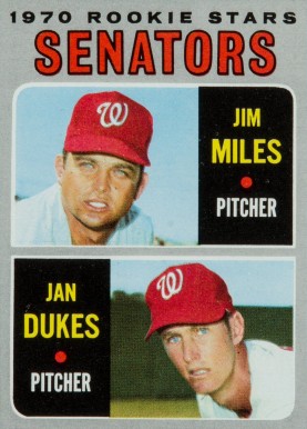 1970 Topps Senators Rookies #154 Baseball Card