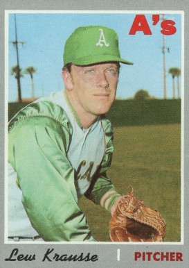 1970 Topps Lew Krausse #233 Baseball Card