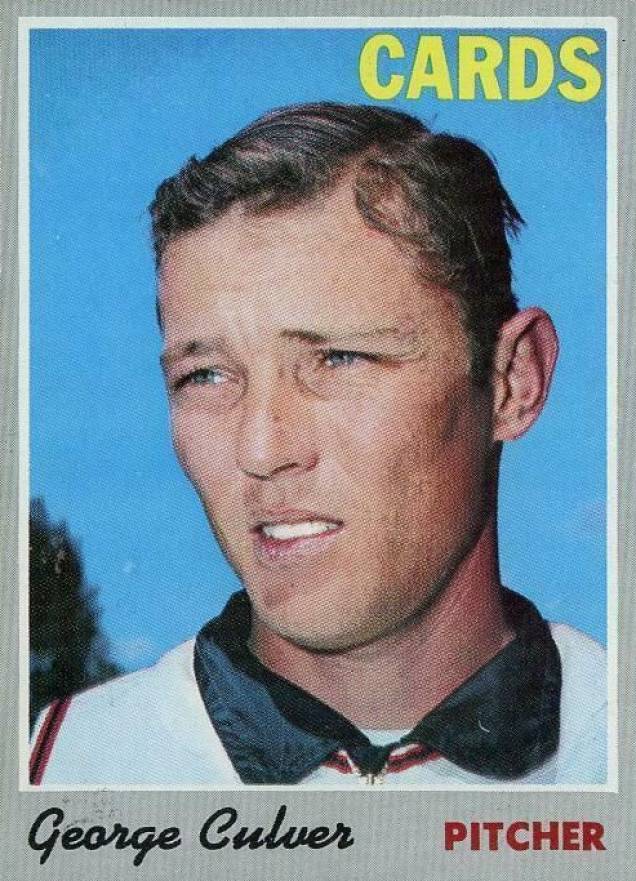 1970 Topps George Culver #92 Baseball Card