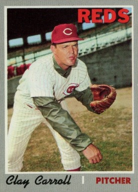 1970 Topps Clay Carroll #133 Baseball Card