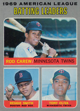 1970 Topps A.L. Batting Leaders #62 Baseball Card