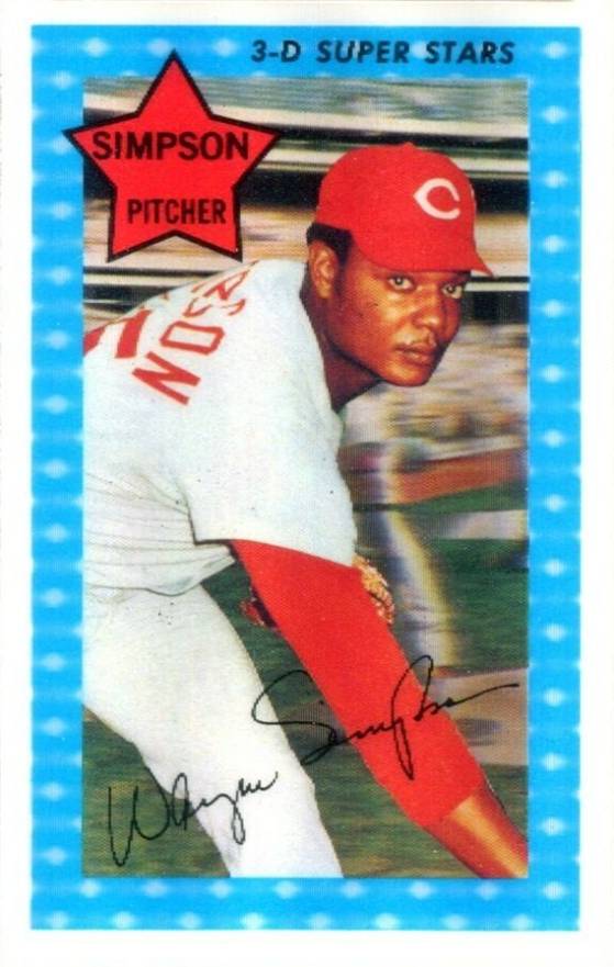 1971 Kellogg's Wayne Simpson #1 Baseball Card