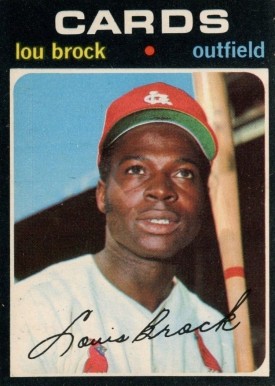 1971 O-Pee-Chee Lou Brock #625 Baseball Card