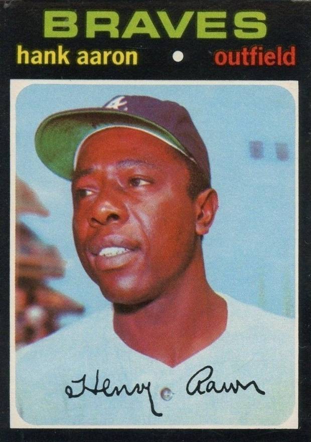 1971 O-Pee-Chee Hank Aaron #400 Baseball Card